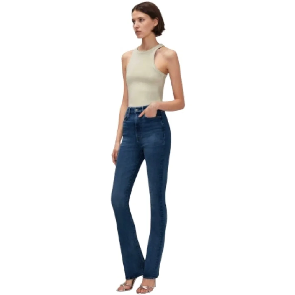 7FAMK Ultra High Rise Skinny Boot jeans 7U413567 color Golden Hour sz23 Tall NWT - Picture 3 of 15
